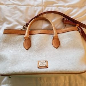 Dooney & Bourke white satchel handbag